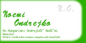 noemi ondrejko business card